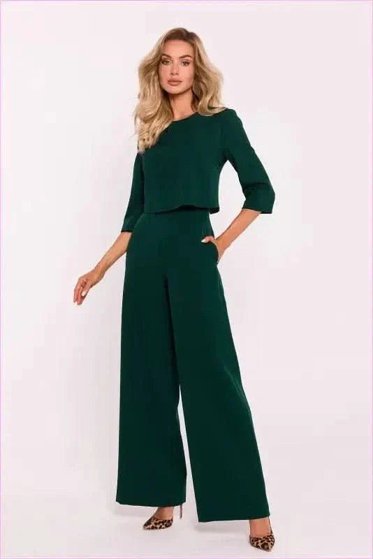 Elegant Wide Leg Jumpsuit Unique Style Fashion