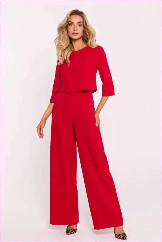 Elegant Wide Leg Jumpsuit Unique Style Fashion
