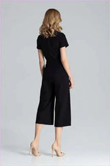 Envelope Top Jumpsuit Unique Style Fashion