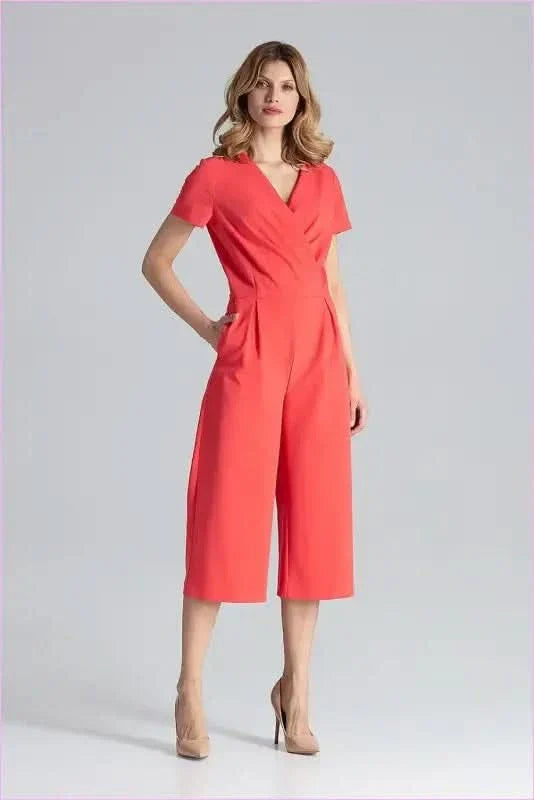 Envelope Top Jumpsuit Unique Style Fashion