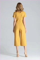 Envelope Top Jumpsuit Unique Style Fashion