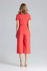 Envelope Top Jumpsuit Unique Style Fashion