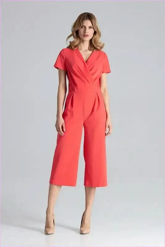 Envelope Top Jumpsuit Unique Style Fashion
