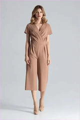 Envelope Top Jumpsuit Unique Style Fashion