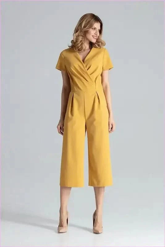 Envelope Top Jumpsuit Unique Style Fashion