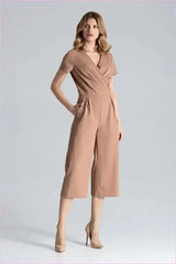 Envelope Top Jumpsuit Unique Style Fashion