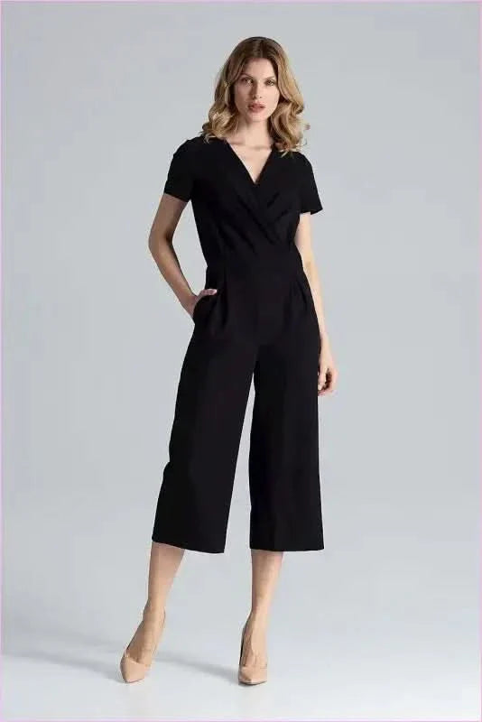 Envelope Top Jumpsuit Unique Style Fashion