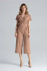 Envelope Top Jumpsuit Unique Style Fashion