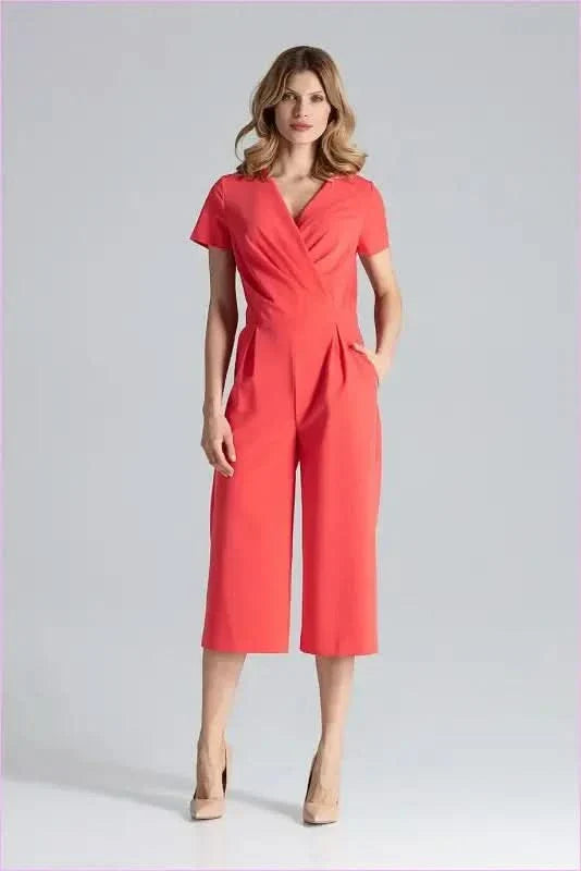 Envelope Top Jumpsuit Unique Style Fashion