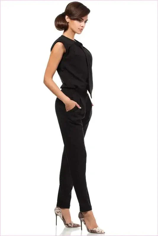 Envelope Top Sleeveless Pantsuit Unique Style