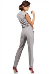 Envelope Top Sleeveless Pantsuit Unique Style