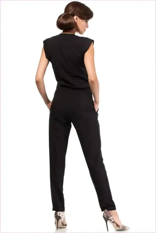 Envelope Top Sleeveless Pantsuit Unique Style