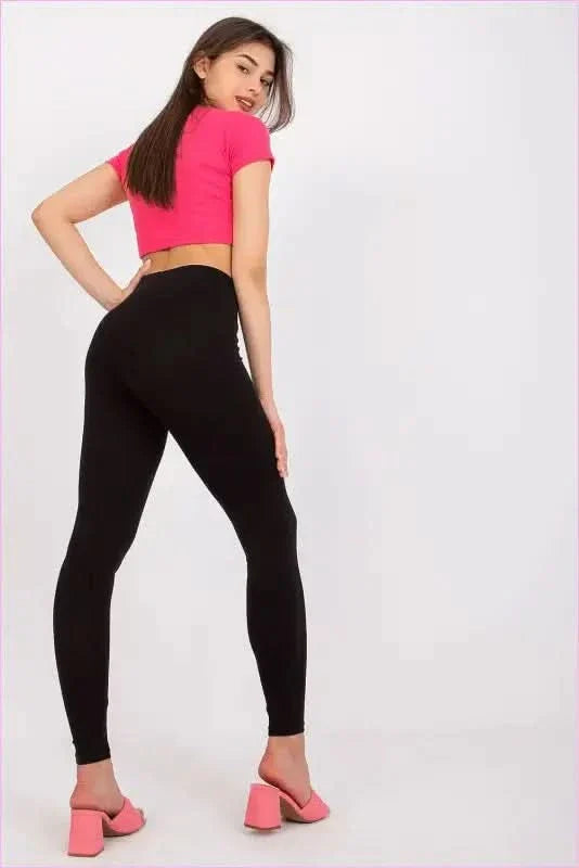 Fashion Leggings Wide Waistband Style