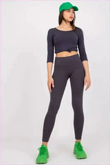 Fashion Leggings Wide Waistband Style