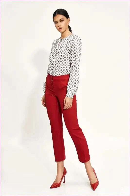 Feminine Chino Pants Unique Style Fashion