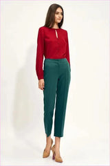 Feminine Chino Pants Unique Style Fashion