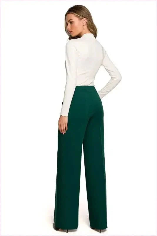 Feminine Wide Leg Pants Unique Fashion Style