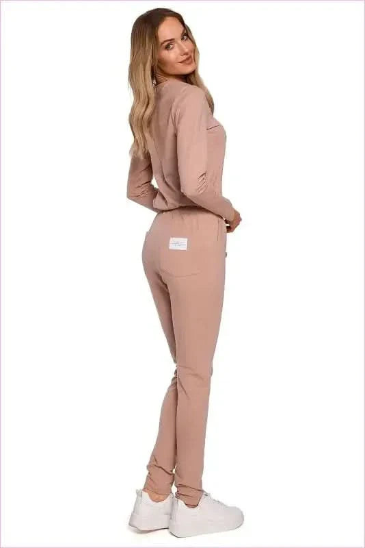Fitted Knit Jumpsuit Unique Style Fashion
