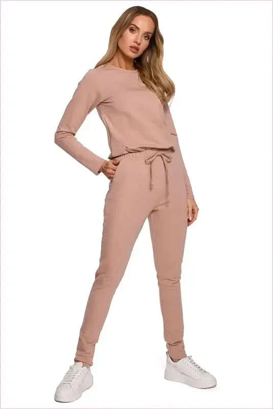 Fitted Knit Jumpsuit Unique Style Fashion
