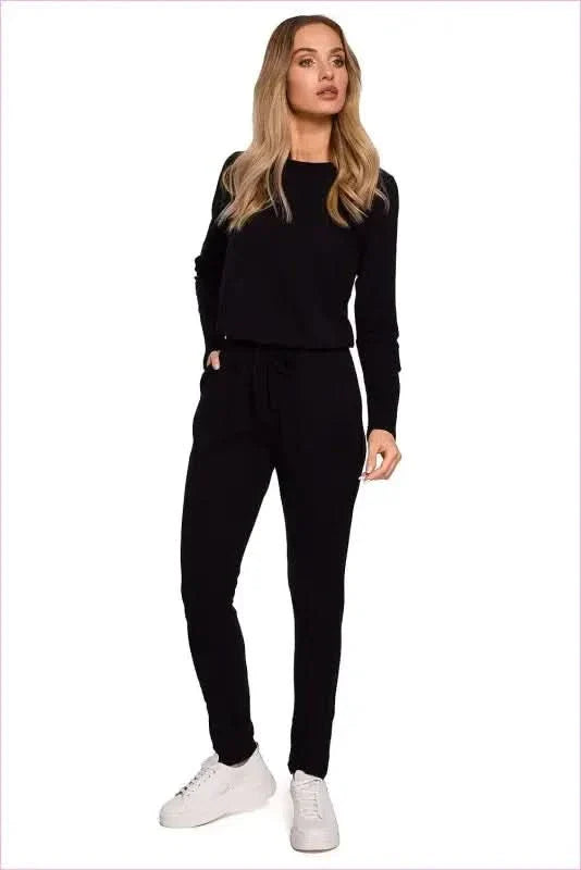 Fitted Knit Jumpsuit Unique Style Fashion