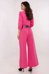 Flared Fabric Trousers Perfect Fit Women's Fashion Style