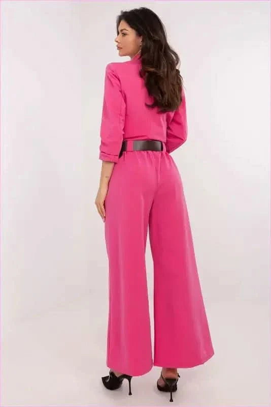 Flared Fabric Trousers Perfect Fit Women's Fashion Style