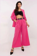 Flared Fabric Trousers Perfect Fit Women's Fashion Style