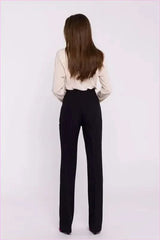 Flared Leg Dress Pants Elegant Women's Fashion