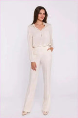 Flared Leg Dress Pants Elegant Women's Fashion