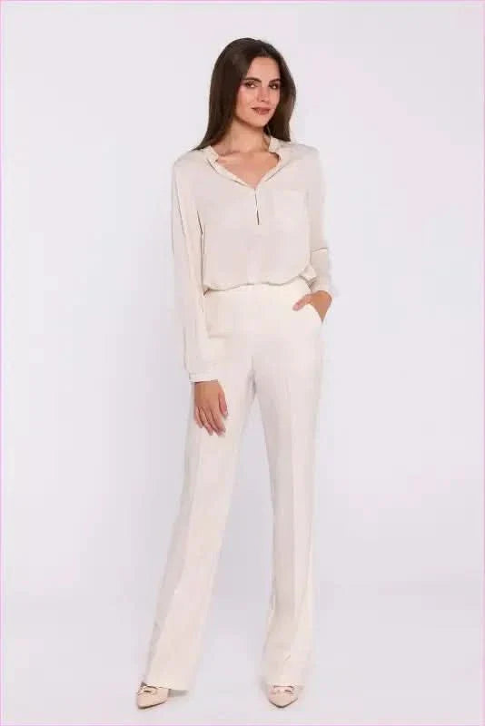 Flared Leg Dress Pants Elegant Women's Fashion