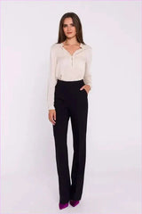 Flared Leg Dress Pants Elegant Women's Fashion