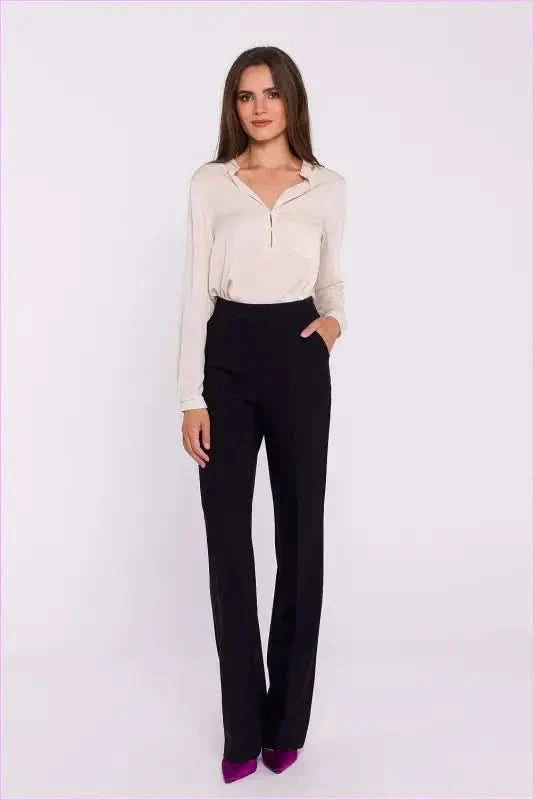 Flared Leg Dress Pants Elegant Women's Fashion