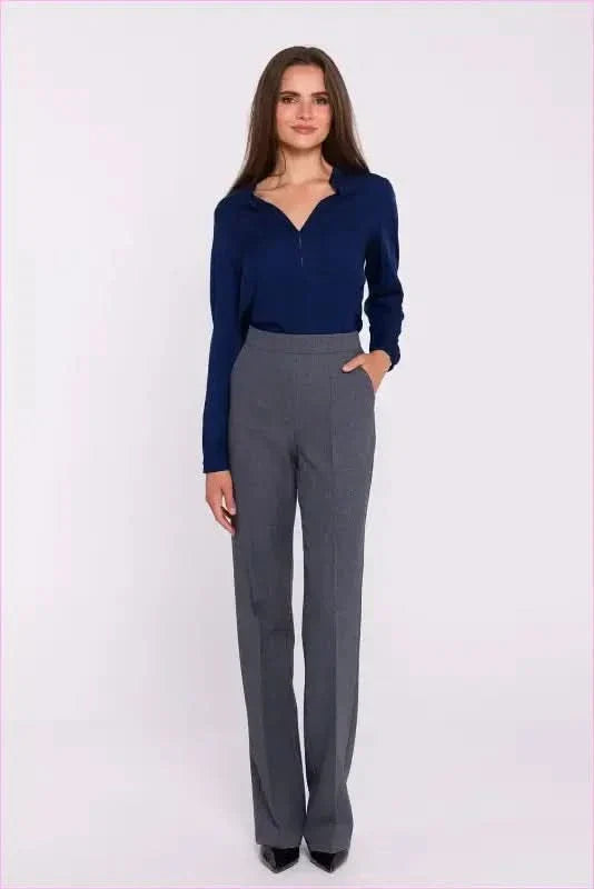 Flared Leg Dress Pants Elegant Women's Fashion