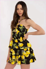 Flared Summer Mini Dress Unique Fashion Style
