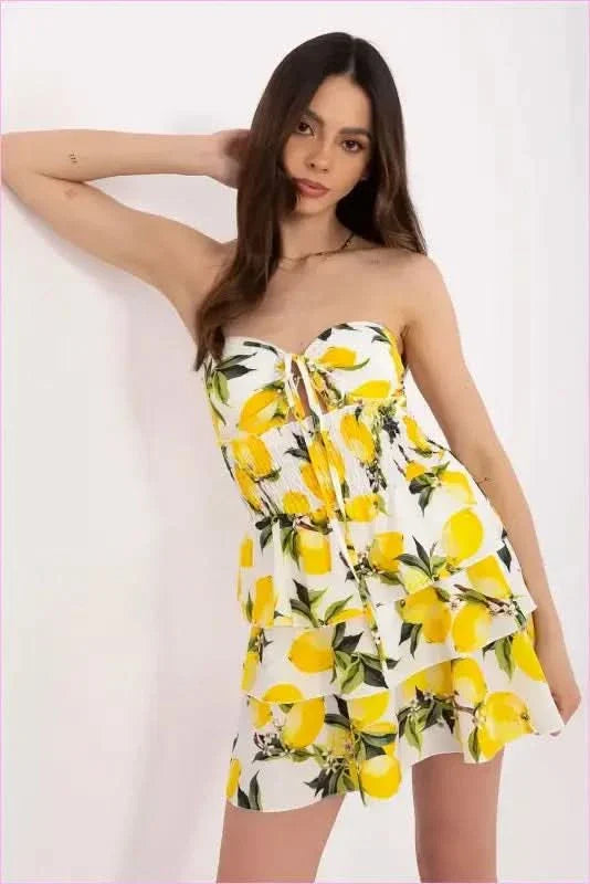 Flared Summer Mini Dress Unique Fashion Style