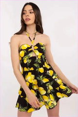 Flared Summer Mini Dress Unique Fashion Style