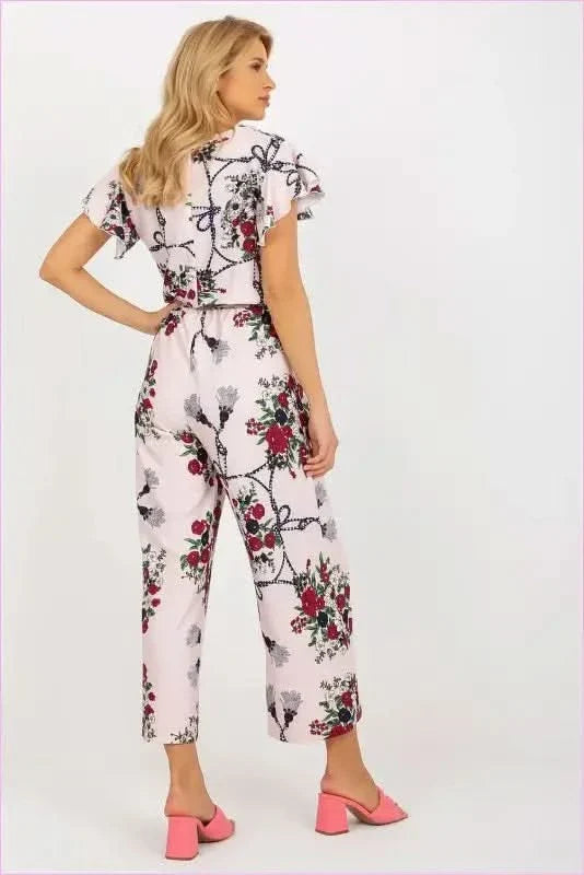 Floral Cotton Jumpsuit Summer Fashion Style