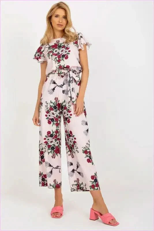 Floral Cotton Jumpsuit Summer Fashion Style