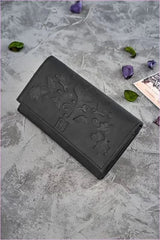 Floral Leather Wallet for Women Unique Style