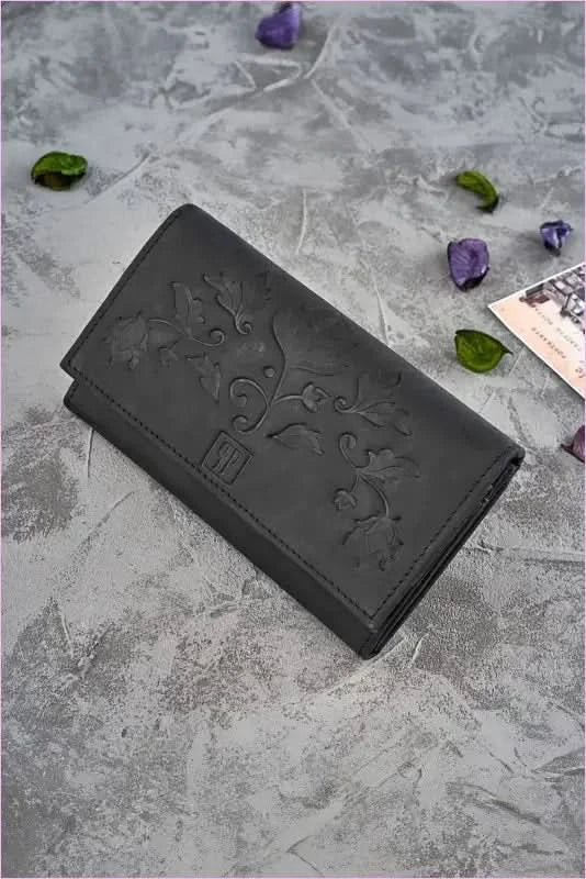 Floral Leather Wallet for Women Unique Style