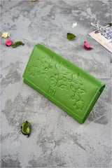 Floral Leather Wallet for Women Unique Style