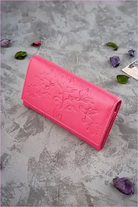 Floral Leather Wallet for Women Unique Style