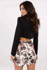 Floral Skirt Shorts Fashion Style