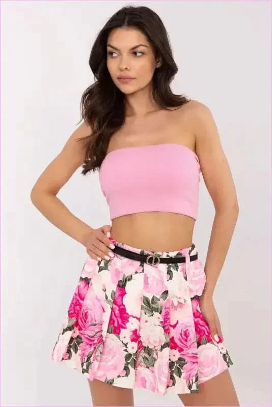 Floral Skirt Shorts Fashion Style