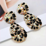 Gemstone and Pearl Crystal Pendant Drop Earrings in Multi Styles