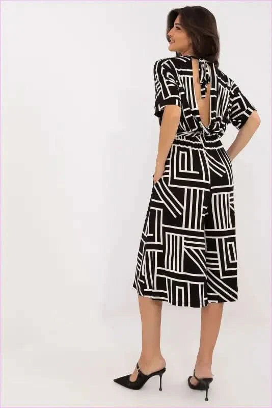 Geometric Jumpsuit Unique Style Fashion Find