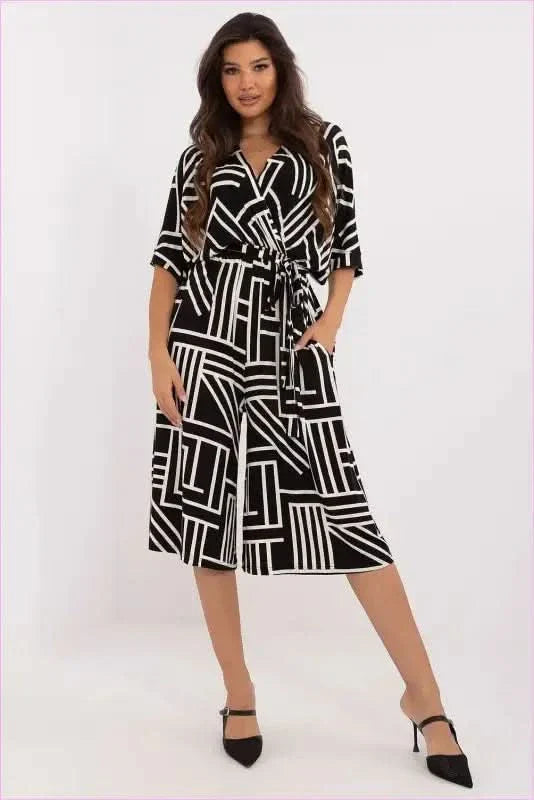 Geometric Jumpsuit Unique Style Fashion Find