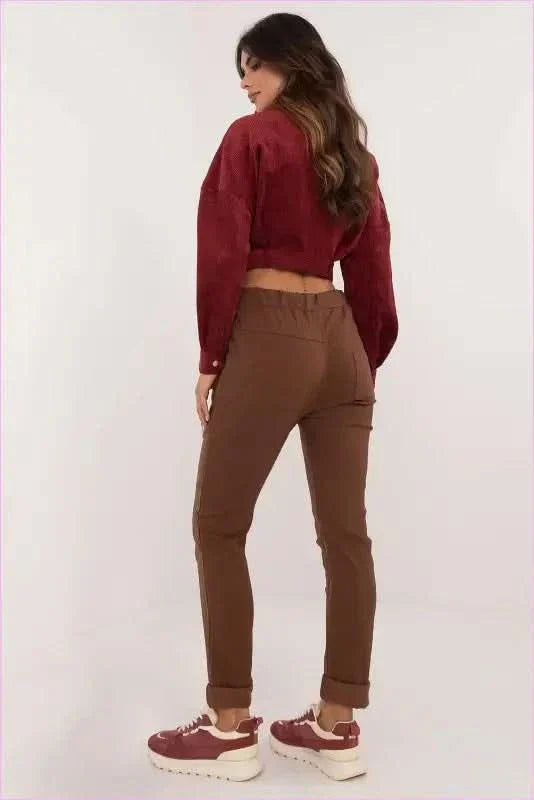 Glossy Everyday Pants Unique Women's Fashion Style