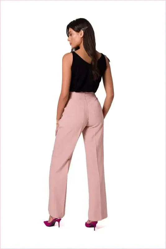 Gold Button Unique Style Pants