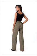 Gold Button Unique Style Pants